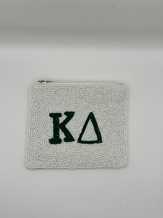 Kappa Delta Beaded Pouch