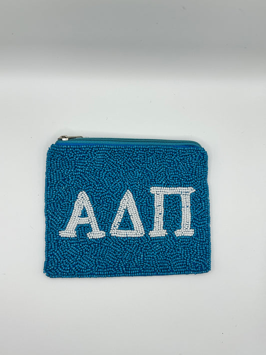 Alpha Delta Pi Beaded pouch